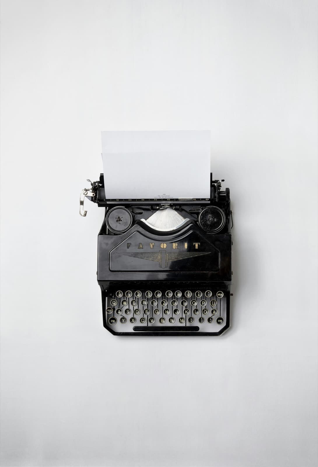 Vintage black type machine